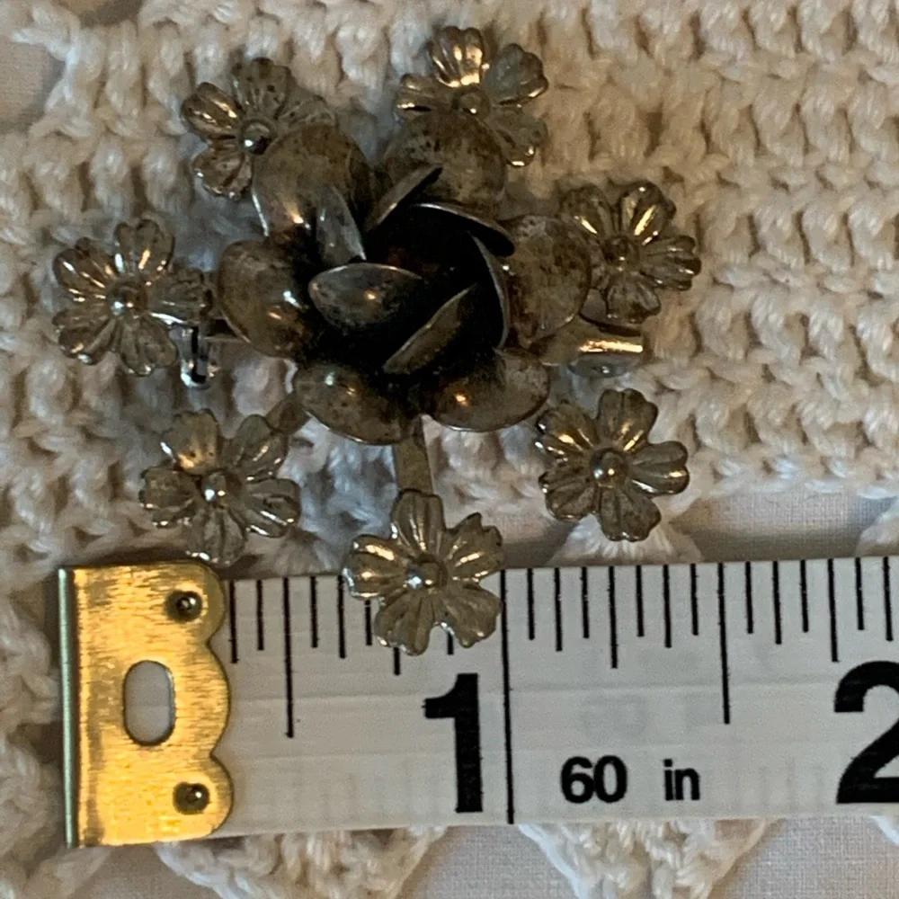 vintage sterling sterling flower